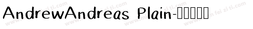 AndrewAndreas Plain字体转换